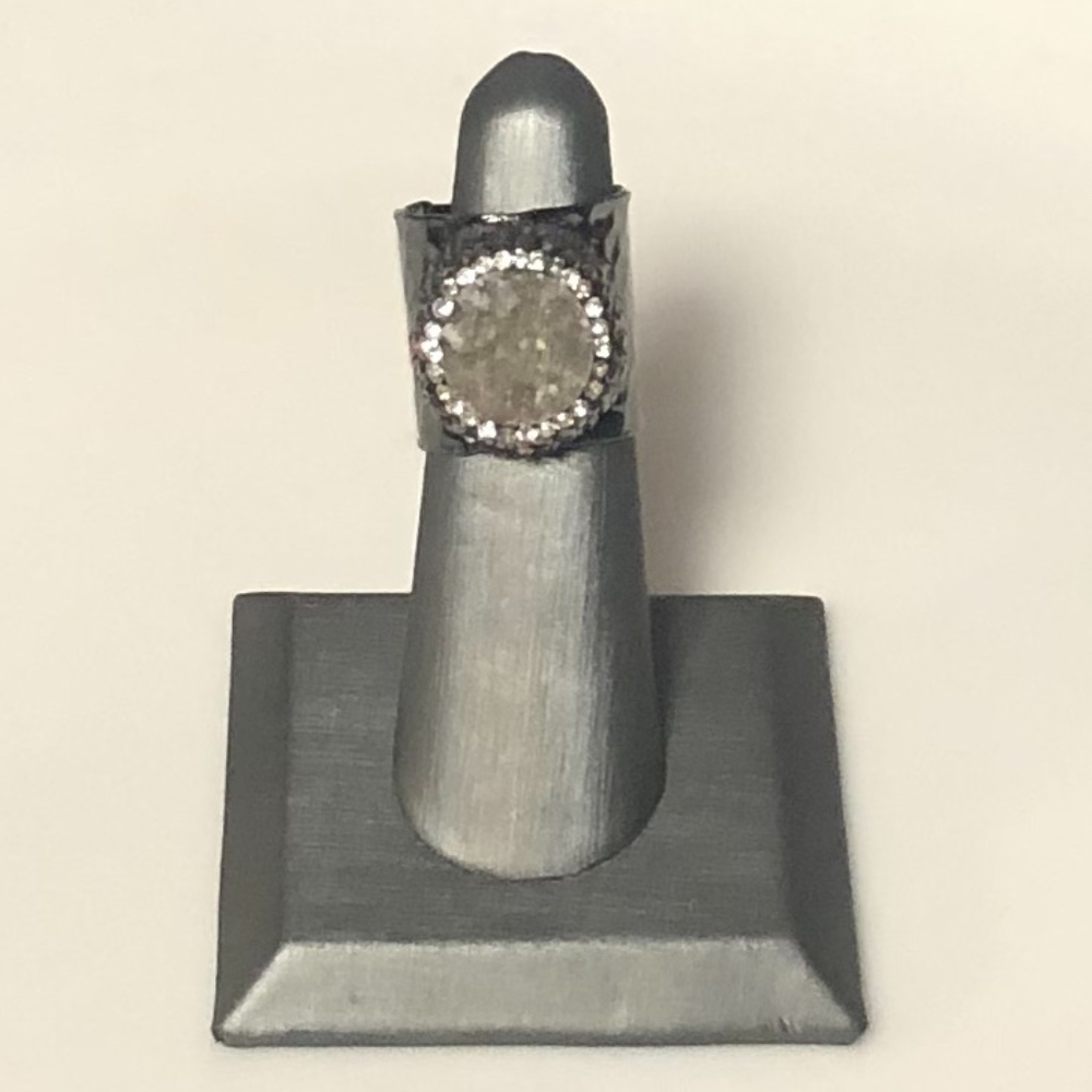 Adjustable Druzy/Stone Rings - Picture 2 of 8
